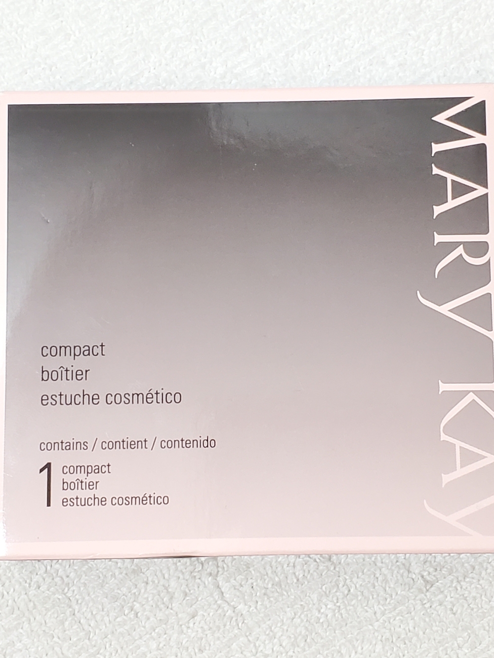 Mary Kay Black Magnetic Compact Mirror 017362 Unfilled NIB Refillable Cosmetic